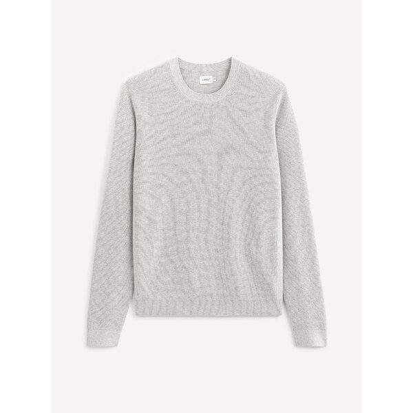 Svetlošedý basic sveter Celio Tepic 50506684