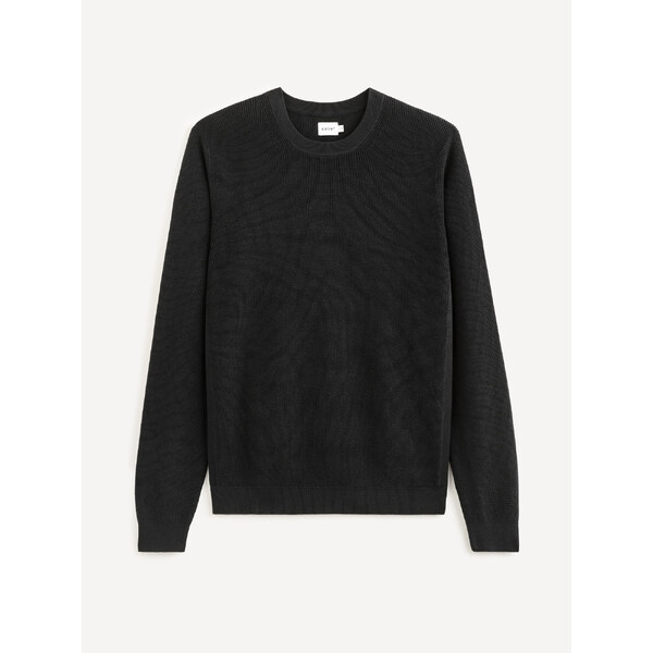 Čierny basic sveter Celio Tepic 50617002