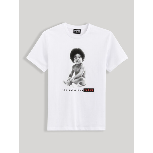 Biele pánske tričko s potlačou Celio Lvebig 56854030