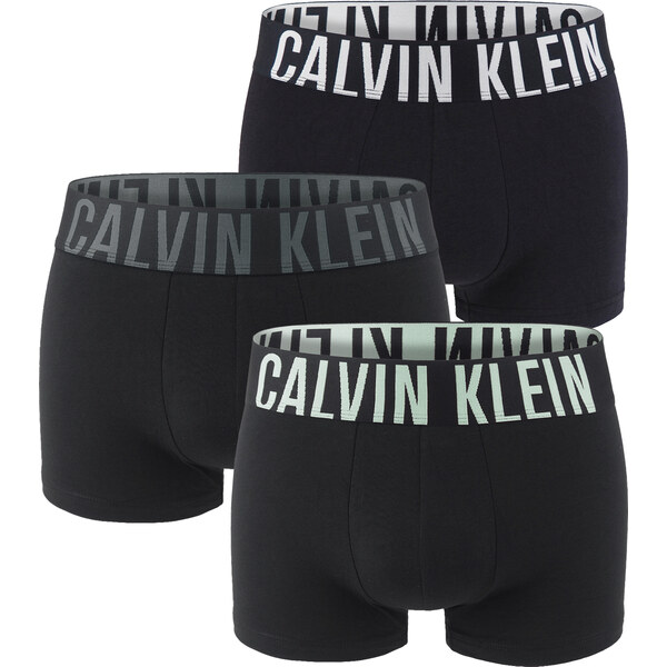 CALVIN KLEIN - boxerky 3PACK Intense power black / modern dual tone 66340390