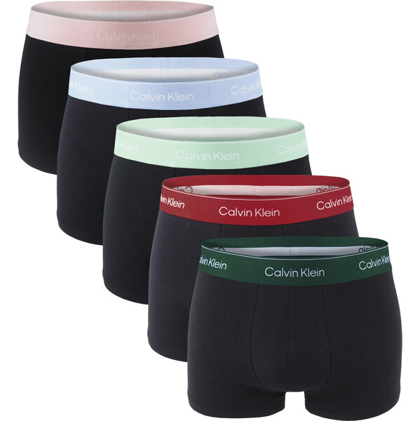 CALVIN KLEIN - boxerky 5PACK Icon cotton stretch black / modern color 66340392