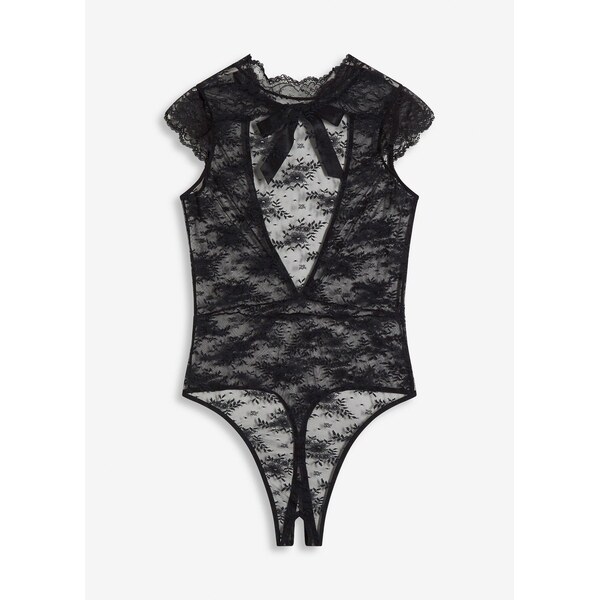 bonprix Stringové body ouvert, farba čierna 66341195