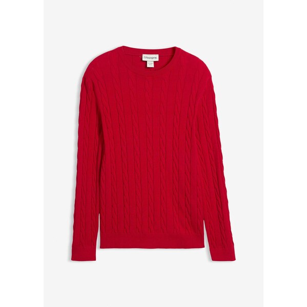 bonprix Jemne pletený pulóver s osmičkovým vzorom, z mäkkého mixu 66341318