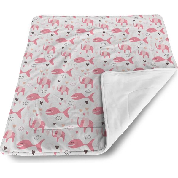Sablio Deka pre bábätko Ružové rybky a Slony 60375021
