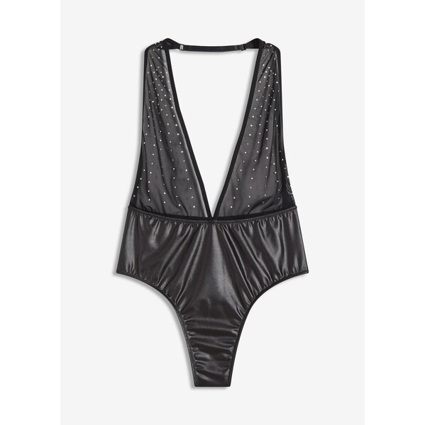 bonprix Stringové body s leskom, farba čierna 66438115