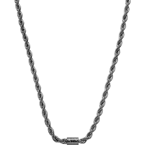 Armani Exchange Fashion čierny náhrdelník pre mužov AXG0163060 66579637