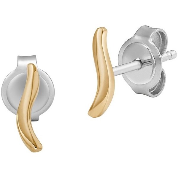 Skagen Minimalistické pozlátené náušnice Wave SKJ1782710 66586549