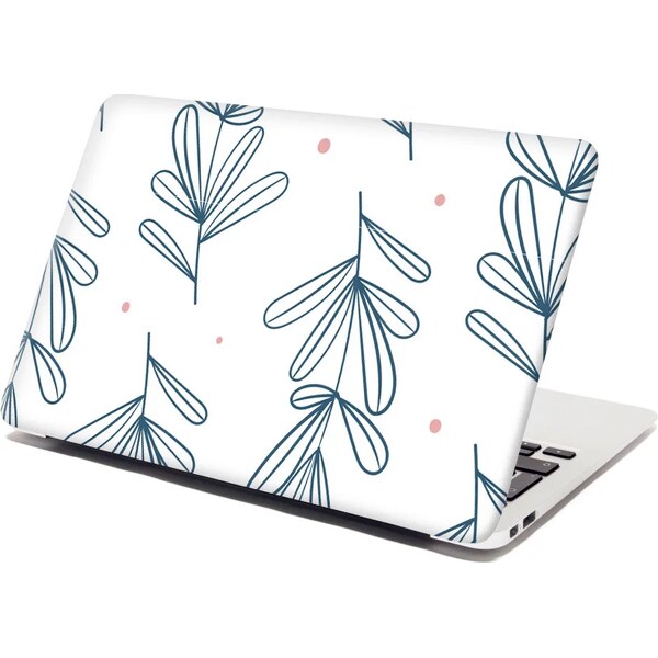 Sablio Samolepka na notebook Modré lístky 65095355
