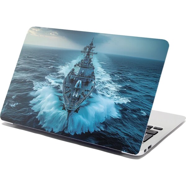 Sablio Samolepka na notebook Vojnová loď prerážajúca oceán 65112501