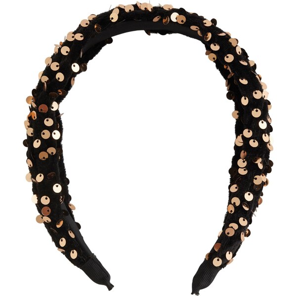 WE Fashion Bižutéria ružové zlato / čierna 66345979