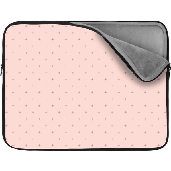 Sablio Obal na notebook Ružové krížiky na svetloružovej 65426957