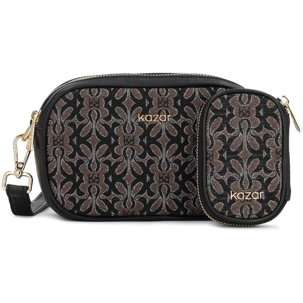Kazar Taška cez rameno hnedá / sivá / čierna 66346155