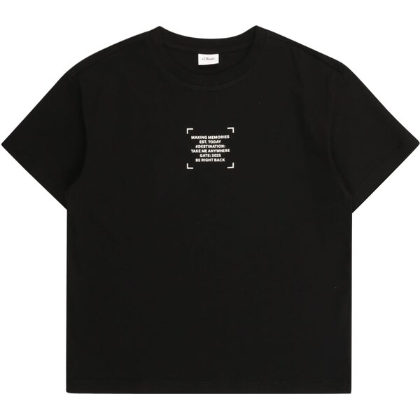 s.Oliver Tričko čierna / biela 66346476