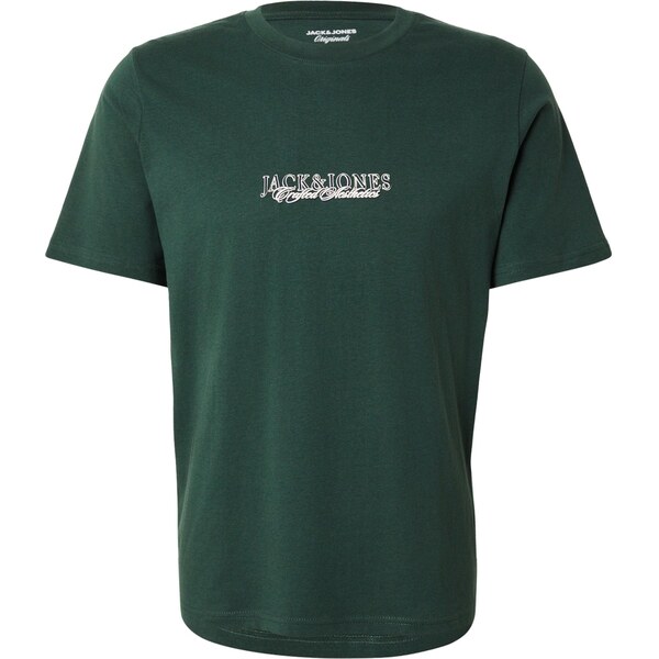 JACK & JONES Tričko JORBLEECKER tmavomodrá / tmavozelená / biela 66346513