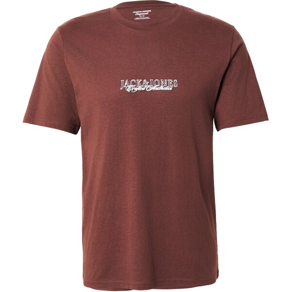 JACK & JONES Tričko JORBLEECKER námornícka modrá / tmavočervená / 66346555