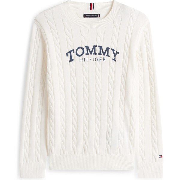 TOMMY HILFIGER Sveter námornícka modrá / biela 66346549