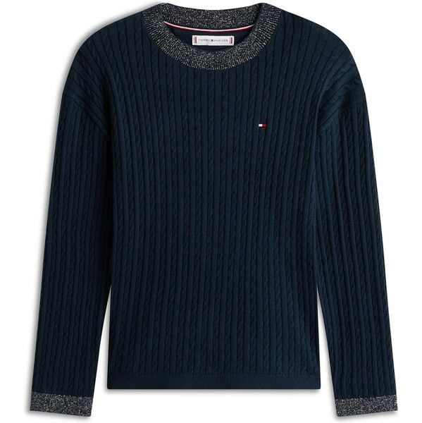 TOMMY HILFIGER Sveter námornícka modrá / strieborná 66346567