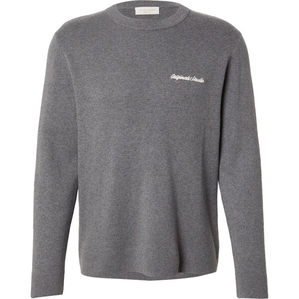 JACK & JONES Sveter JORNORREBRO tmavosivá / biela 66346627