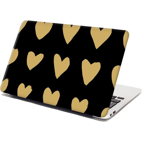 Sablio Samolepka na notebook Zlaté srdiečka 65095326