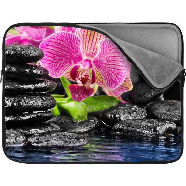 Sablio Obal na notebook Orchidea na kameňoch 65426587