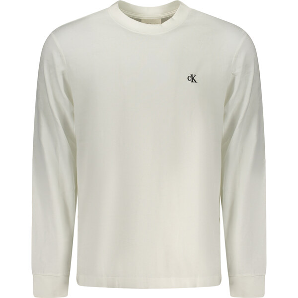 CALVIN KLEIN MENS LONG-SLEEVE T-SHIRT WHITE 66347189