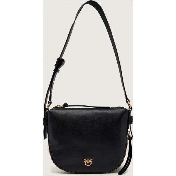 Pinko Kožená kabelka na rameno AROUND MINI 66341346