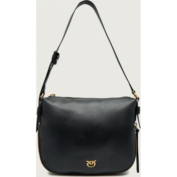 Pinko Kožená kabelka na rameno Zip Around Classic 66341345