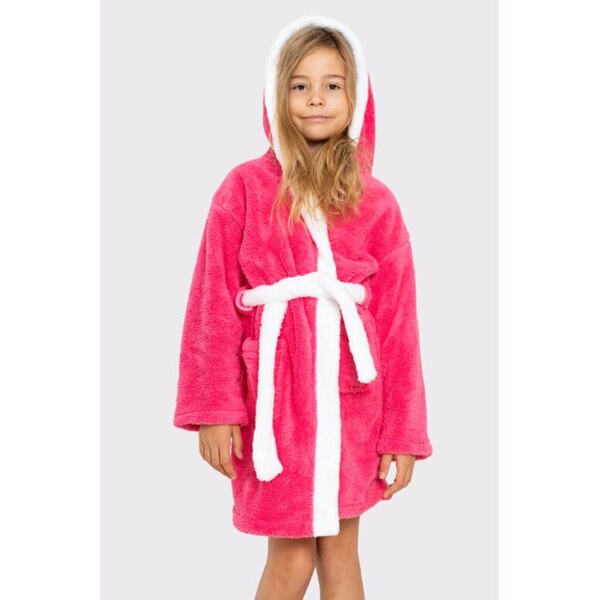 Vienetta Secret Dievčenský župan Zajačik tmavoružový s uškami 47749913