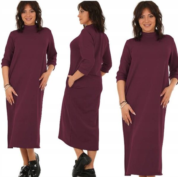 Fashionweek Pohodlné teplákové šaty oversize MF634 60206873