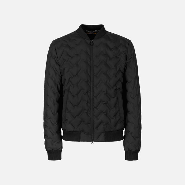 Mens Black Bomber Jacket Geox Spherica - Mens 66347213