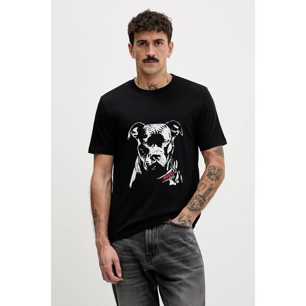 Bavlnené tričko HUGO Dubrox 66393203