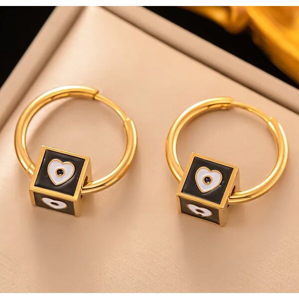 Oceľové náušnice Glare 677 66348034