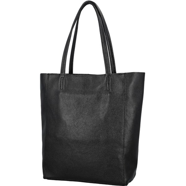 Dámska kožená kabelka na rameno čierna - Delami Vera Pelle Saniela 66403316