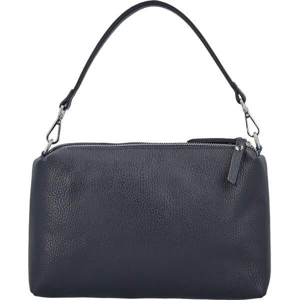 Dámska kožená kabelka na rameno tmavo modrá - Delami Vera Pelle Sussan 66436783