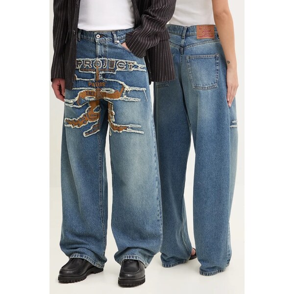 Rifle Y/Project EVERGREEN PARIS BEST PATCH JEANS 58160594