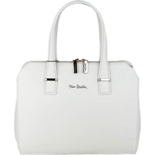 Biela kožená talianska kabelka Pierre Cardin 55053 Ghiaccio 66362250