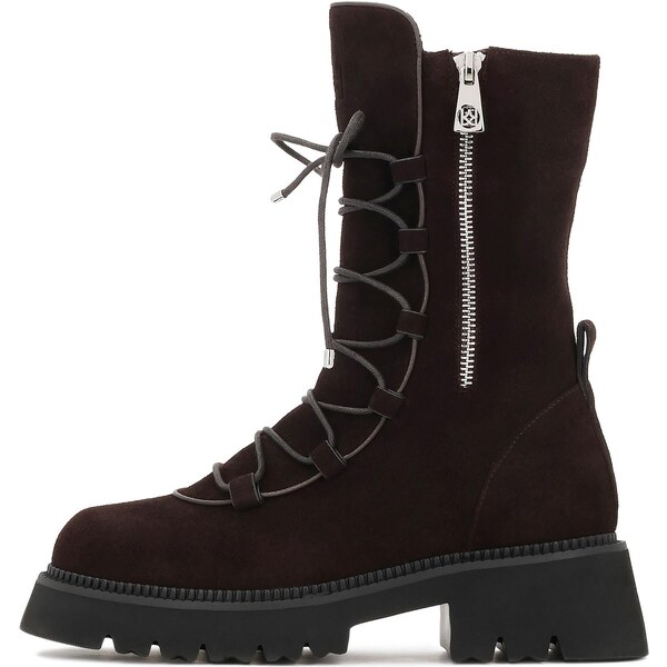 Kazar Šnurovacie členkové čižmy tmavohnedá 66346116
