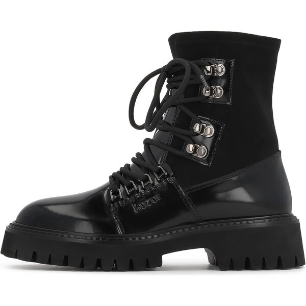 Kazar Šnurovacie členkové čižmy čierna 66346129