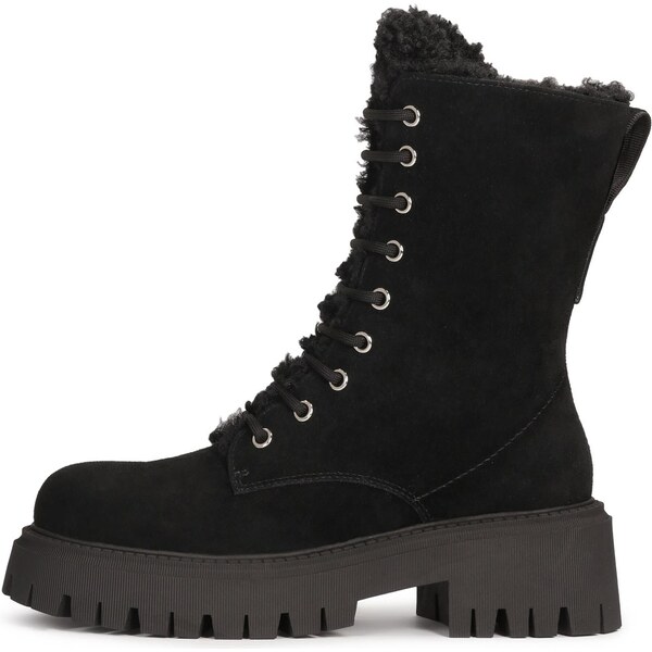 Kazar Šnurovacie členkové čižmy čierna 66346192