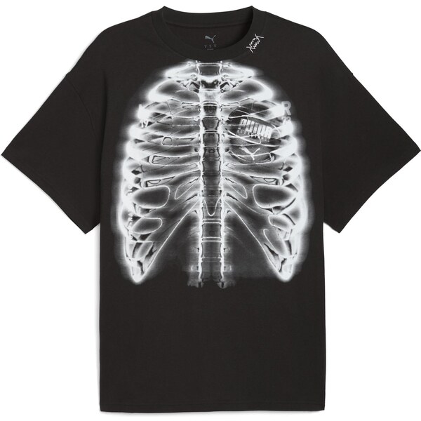 Puma Hooptopia Hoopray Vision Tee - Pánske - Tričko Puma - Čierne - 66361310