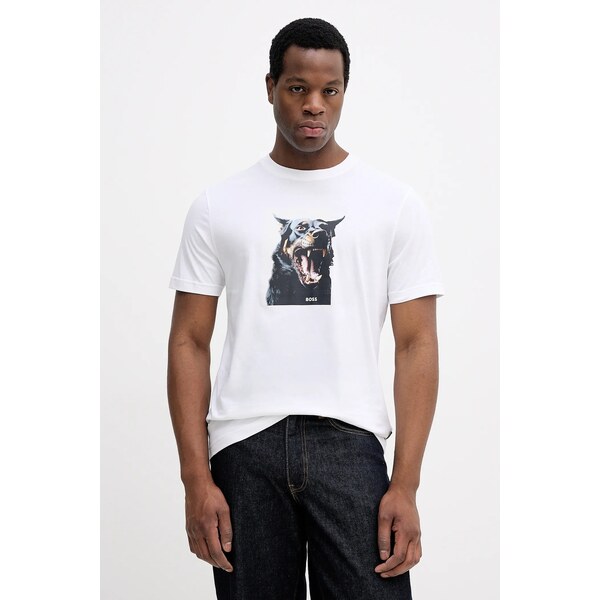 Bavlnené tričko BOSS Orange Te_Dobermann 66363289