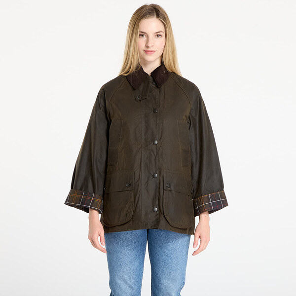 Bunda Barbour Beadnell Wax Jacket Olive/ Classic M 66363530