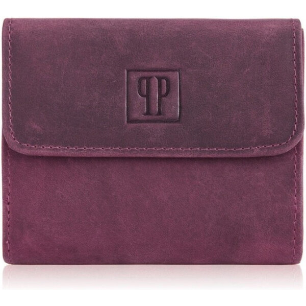 Paolo Peruzzi Malá dámska kožená peňaženka s RFID ochranou | ružová T 66364412