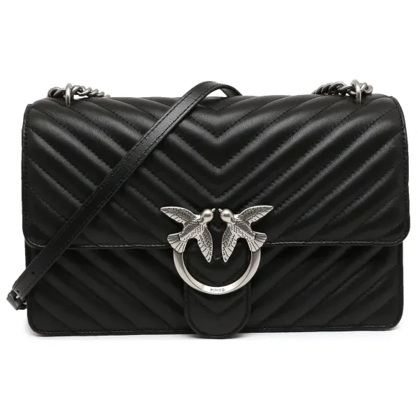 Pinko Kožená kabelka na rameno LOVE ONE 37392935