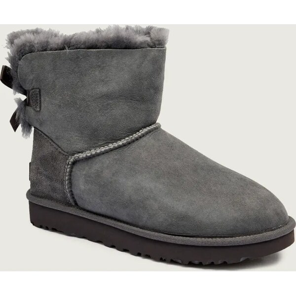 UGG Kožené snehule MINI BAILEY BOW II | s prímesou vlny | shearling 66821356