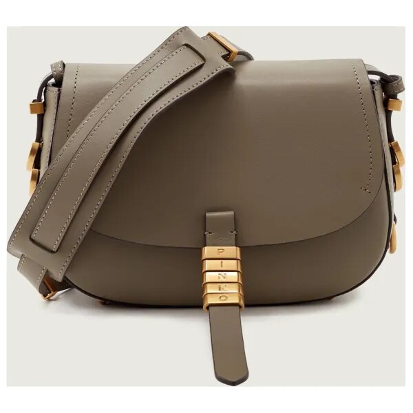 Pinko Kožená crossbody kabelka SADDLE MINI 66364427