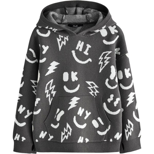 Next Mikina čierna / biela 66372235