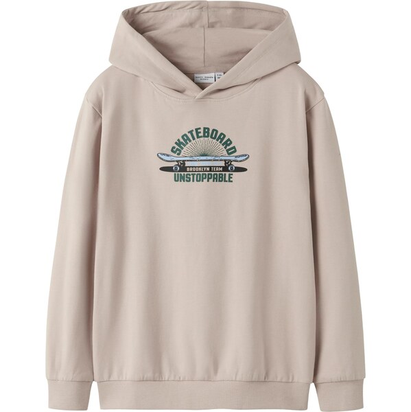 NAME IT Mikina NKMVugo béžová / modrá / jedľová / čierna 66372275