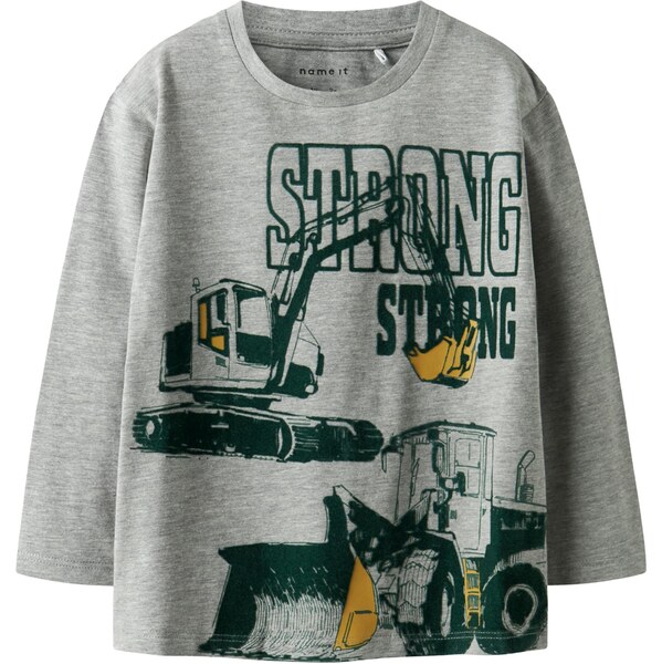 NAME IT Tričko NMMSENNET žltá / sivá melírovaná / zelená 66372286