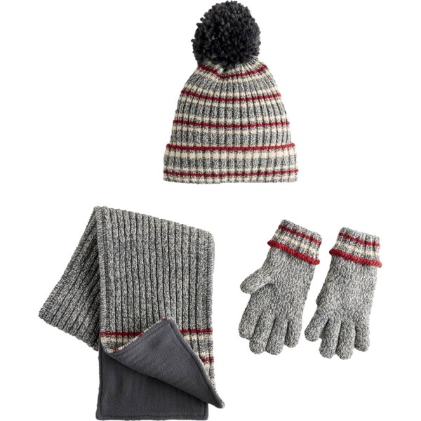 Next Set sivá / tmavosivá / krvavo červená 66372661